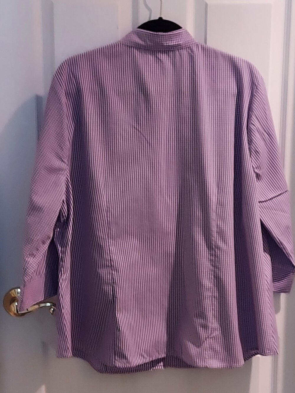 C J Banks Purple Gingham Checked Blouse - Picture 4 of 8